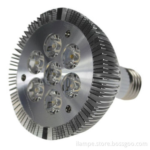 LED PAR30 Light with 350 to 400lm Luminous Flux, 7W Power and 100 to 240V AC Voltages
